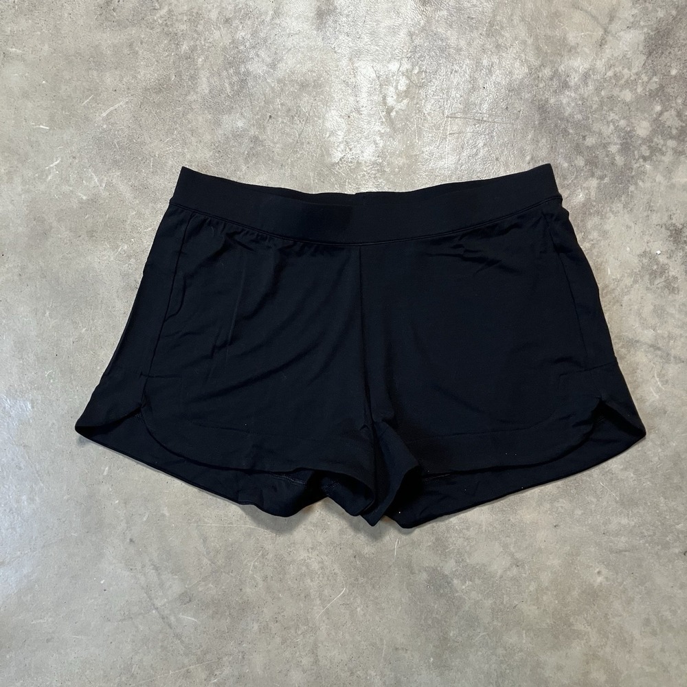Recliner NYC Super‎ Stretch Sleep Shorts Womens Size XS Black Soft Pull On
